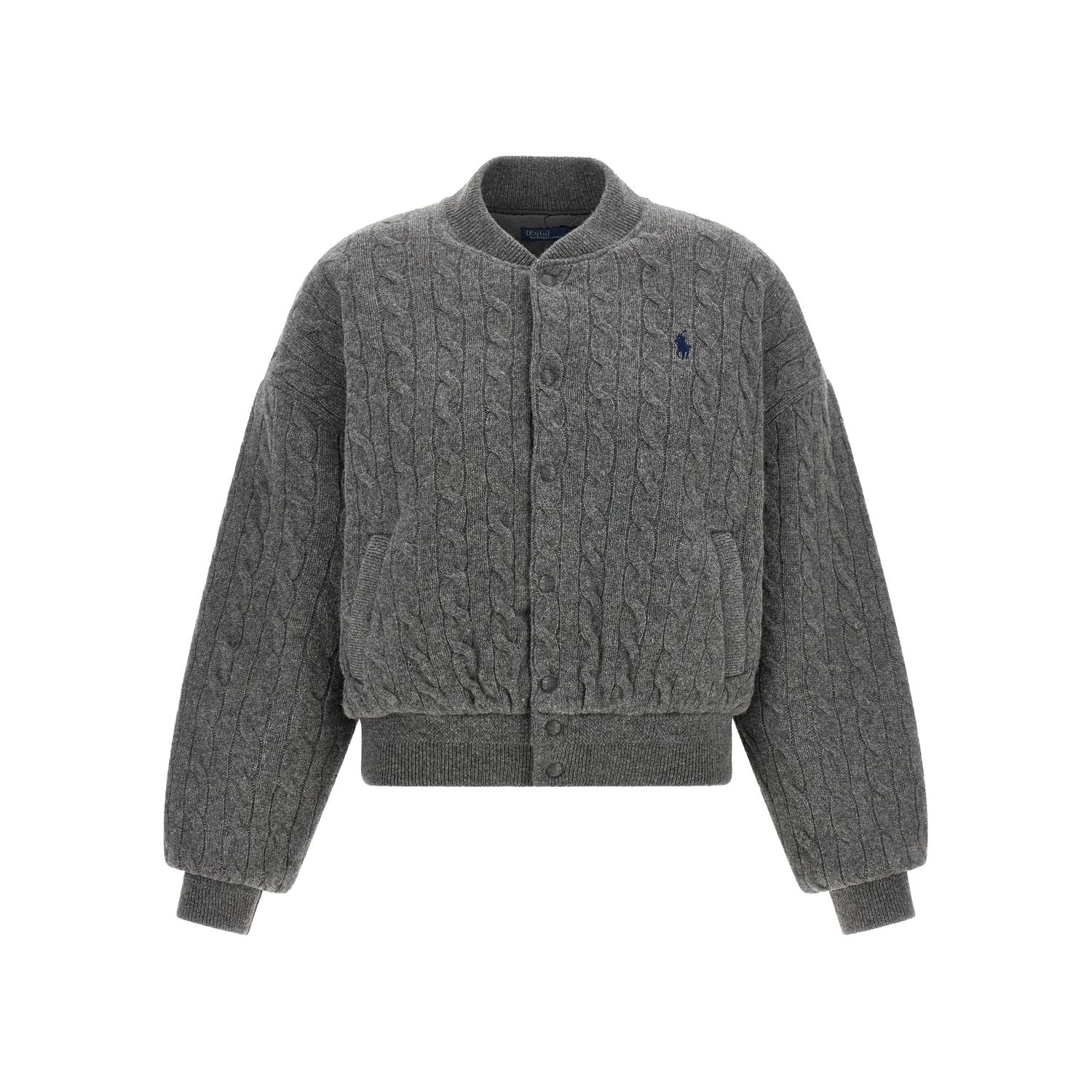 Polo Ralph Lauren Gray Wool Bomber