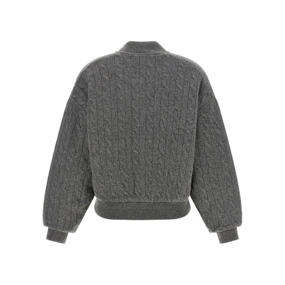 Polo Ralph Lauren Gray Wool Bomber