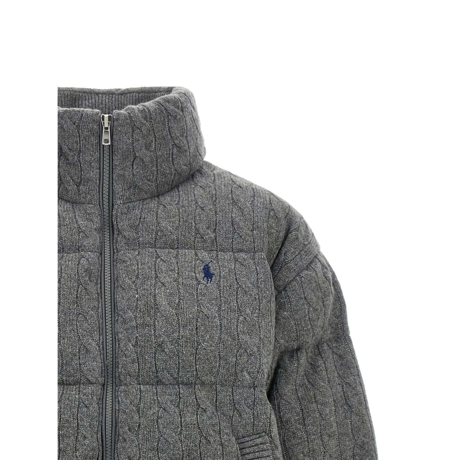 Polo Ralph Lauren Gray Wool Full-Length Jacket
