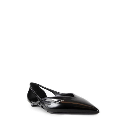 Prada Black Calfskin Ballet Flats