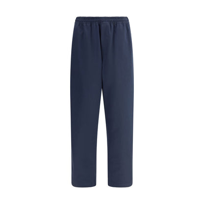 Prada Blue Cotton Casual Pants Prada