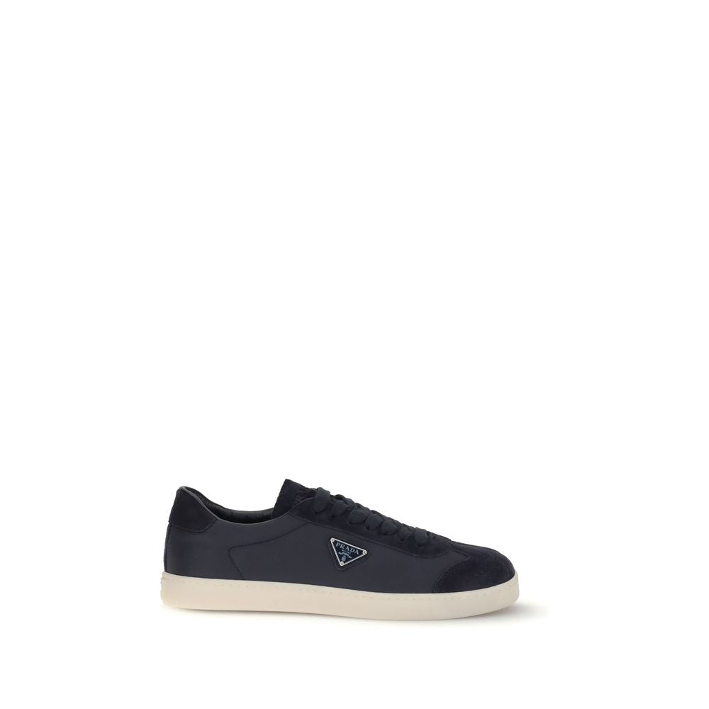 Prada Blue Polyamide Low Top Sneakers Prada