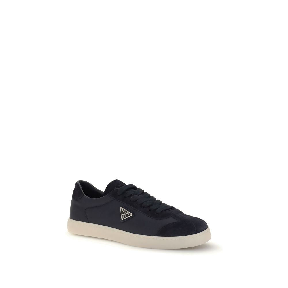Prada Blue Polyamide Low Top Sneakers Prada
