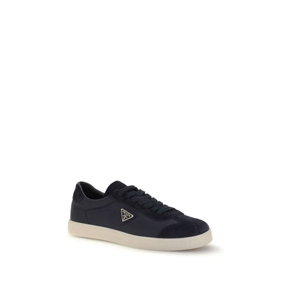 Prada Blue Polyamide Low Top Sneakers Prada