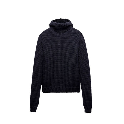 Prada Blue Wool Sweatshirt 1728,48 | M,75611013280,Blue,Clothing,IT50 | L,Men,New with tags,Prada,Sweaters - Clothing,Sweatshirts - Sweaters - Clothing