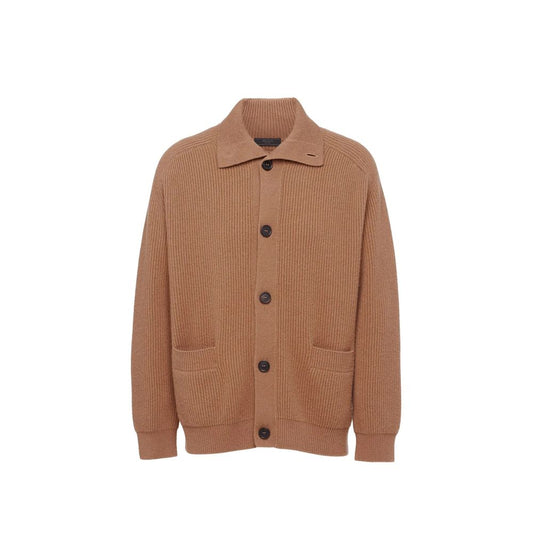 Prada Brown Cashmere Cardigan1728,48 | M,75611013280,Brown,Cardigans - Sweaters - Clothing,Clothing,Men,New with tags,Prada,Sweaters - Clothing