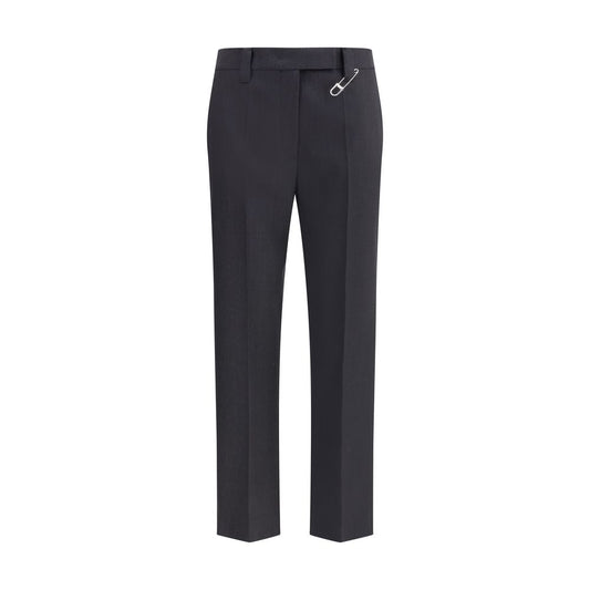 Prada Gray Fleece Wool Dress Pants Prada