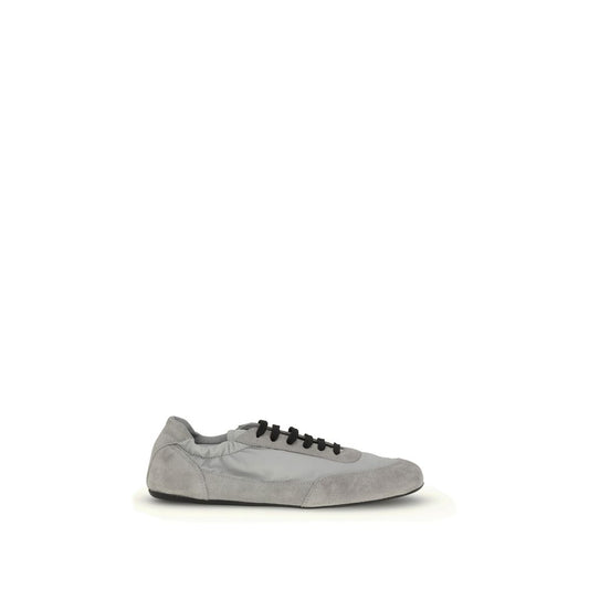 Prada Gray Rubber Athletic Sneakers Prada