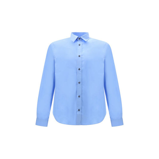 Prada Light Blue Cotton Dress Shirt Prada