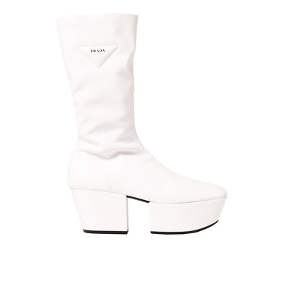 Prada White Polyethylene Boots1728,75611013280,Boots - Shoes,EU37.5/US7.5,New with tags,Prada,Shoes,White,Women