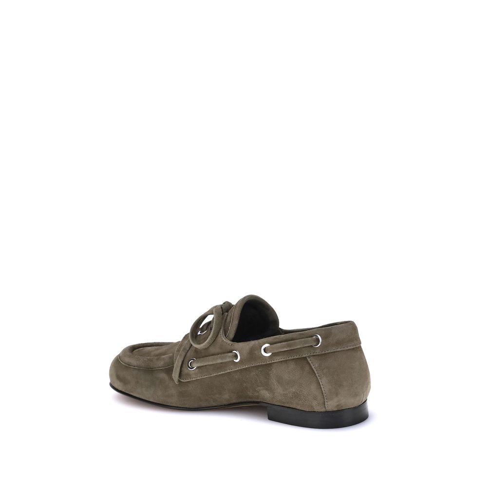 Proenza Schouler Beige Goatskin Slip-On Loafers