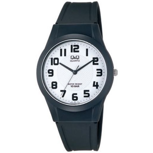Q&Q FASHION Mod. VQ50J002Y wristwatch with 10 ATM water resistance, 40 mm resin case, rubber strap, quartz movement, in official box.