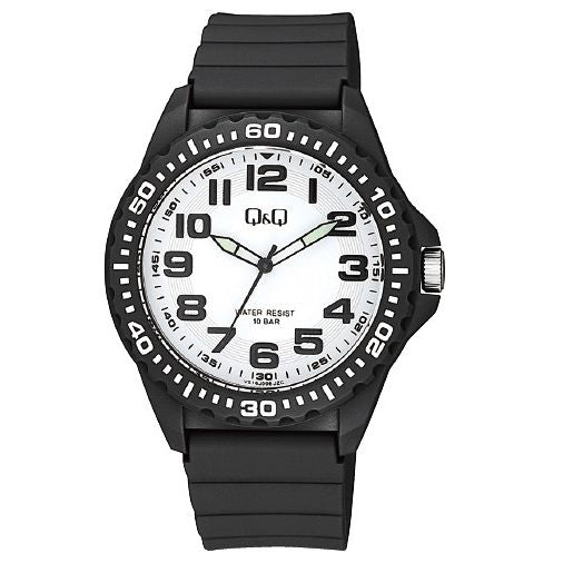 Q&Q FASHION Mod. VS16J006Y wristwatch with 10 ATM water resistance, resin case and strap, quartz movement in official packaging