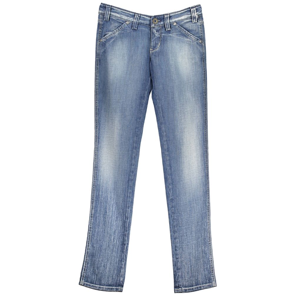 RE-START Azzurro Cotton Women Jeans