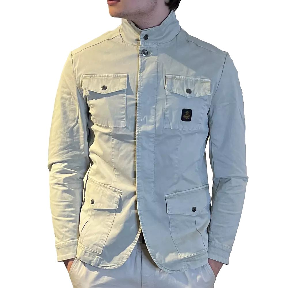 Refrigiwear Beige Cotton Men Jacket