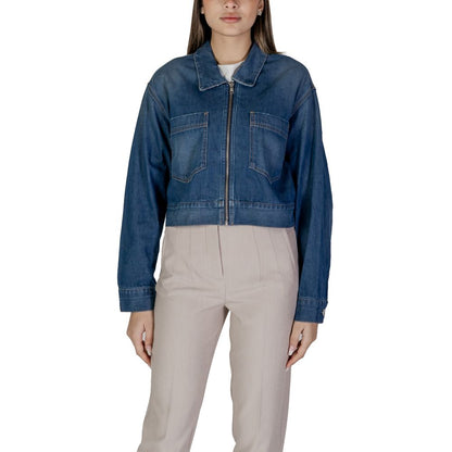 Replay Blue Cotton Denim Jacket