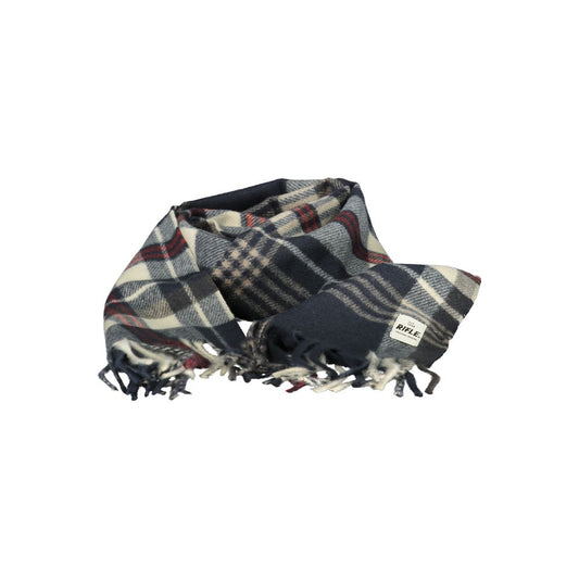 Rifle Blue Polyester Men Scarf
