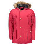 Roberto Cavalli Red Polyester Men Jacket