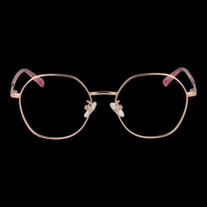 Gold frame eyeglasses for women, SKECHERS MOD. SE2196-D 50029, elegant design with pink accents, perfect for a stylish look.