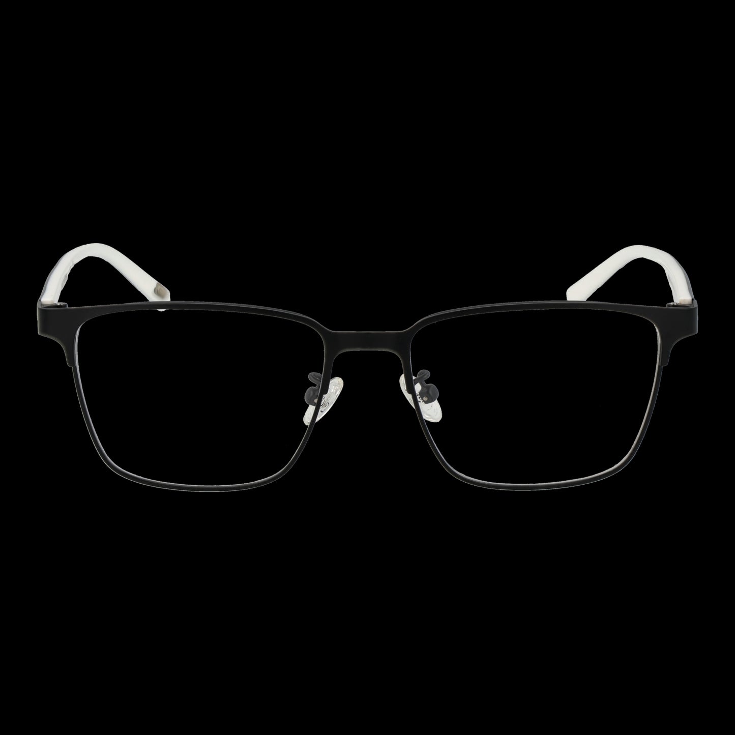 Front view of SKECHERS MOD. SE50021-D 54002 rectangular eyeglasses for gents on a black background.