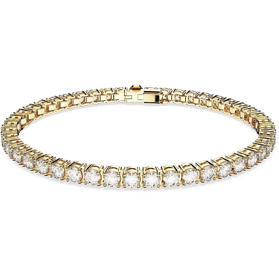 Elegant SWAROVSKI JEWELS JEWELRY Mod. 5657664 gold bracelet with sparkling crystals