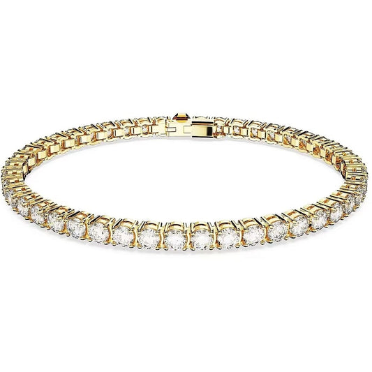 Elegant SWAROVSKI JEWELS JEWELRY Mod. 5657664 gold bracelet with sparkling crystals