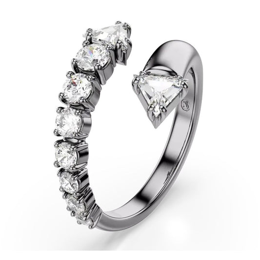 SWAROVSKI JEWELS JEWELRY Mod. 5723189 diamond and silver ring with elegant design