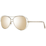 SWAROVSKI MOD. SK0231 5532G sunglasses for ladies with gold frames and mirrored lenses.