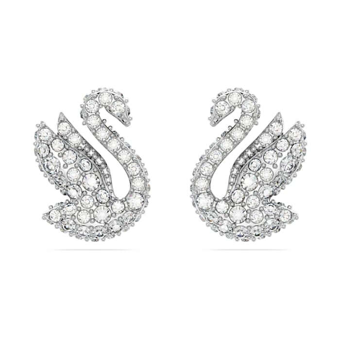 SWAROVSKI Mod. 5647873 earrings for ladies with silver 925°, quartz analog movement, water-resistant 5 ATM, official packaging.
