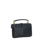 Alt Tag: Saint Laurent Logoed Shoulder Bag with iconic YSL logo, leather texture, and versatile chain strap for luxury fashion lovers.