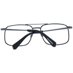Sandro Gray Men Glasses Frame, full-rim aviator style with a grey metal frame, demo lenses, size 56-17-140, includes branded case.