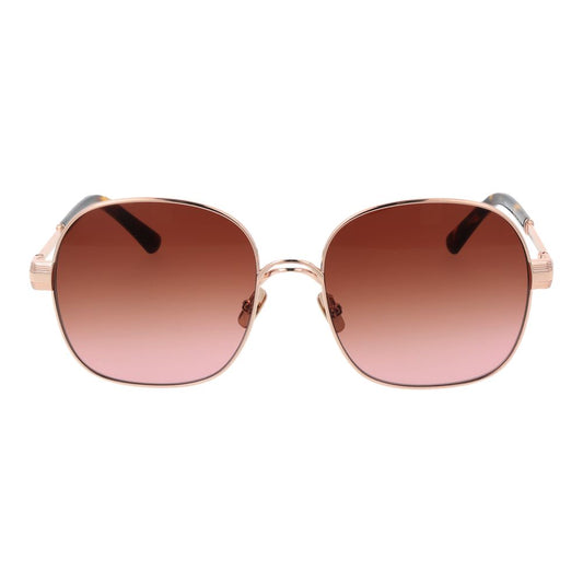 Sandro Rose Gold Women Sunglass with pink gradient lenses and acetate full-rim frame, offering 100% UVA & UVB protection.
