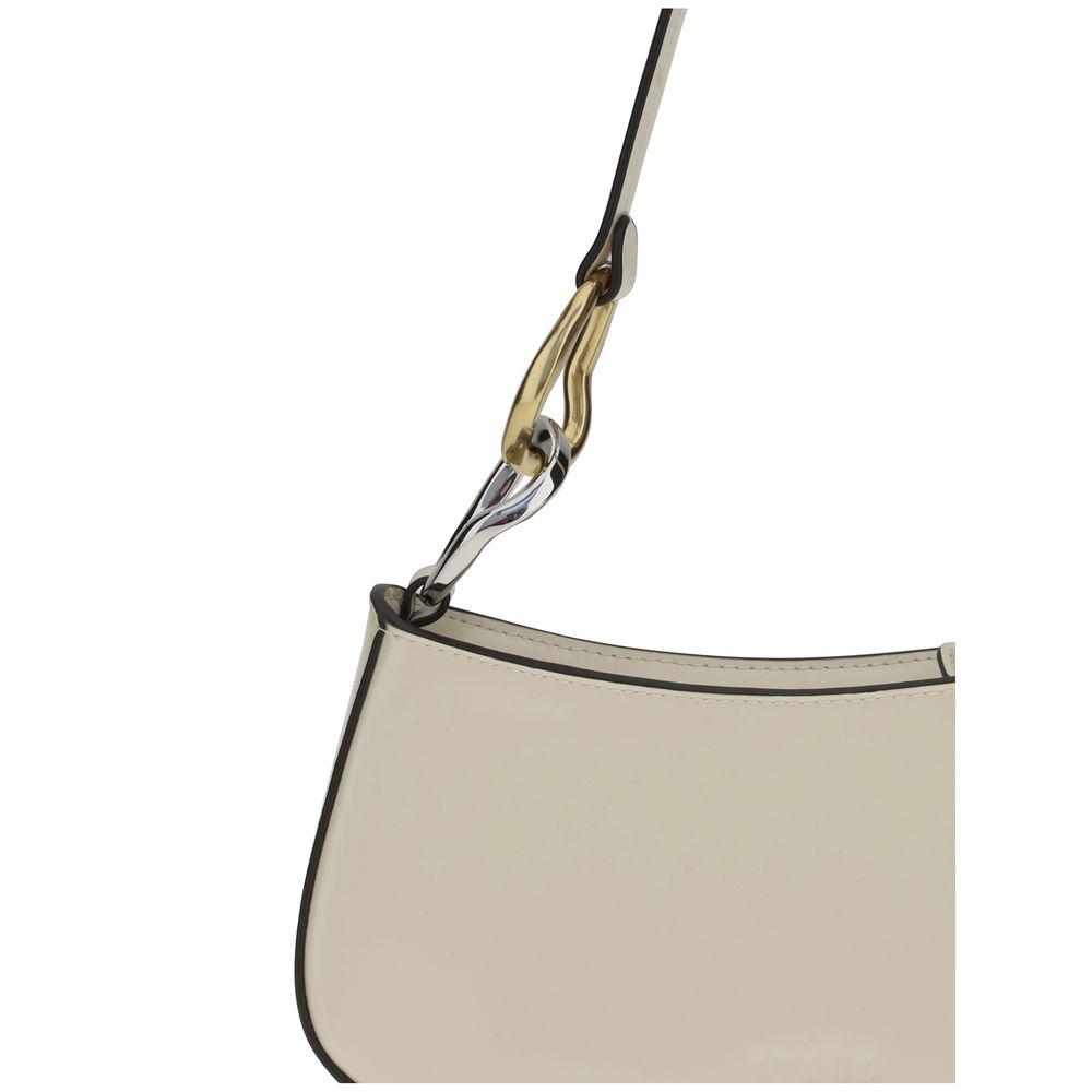 Staud Cream Calf Leather Bos Taurus Shoulder Bag Staud