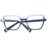 Sting Blue Men Glasses Frame, full-rim rectangle, blue acetate & plastic, polarized lenses, 52-17-140, UVA & UVB protection, branded case included.