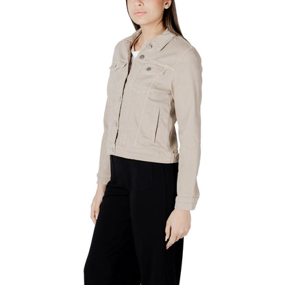 Street One Beige Cotton Jackets & Coat