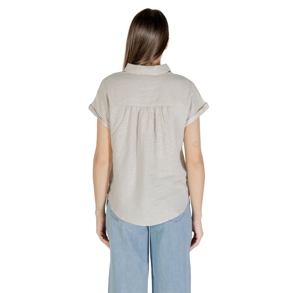 Street One Bicolor Linen Blouse