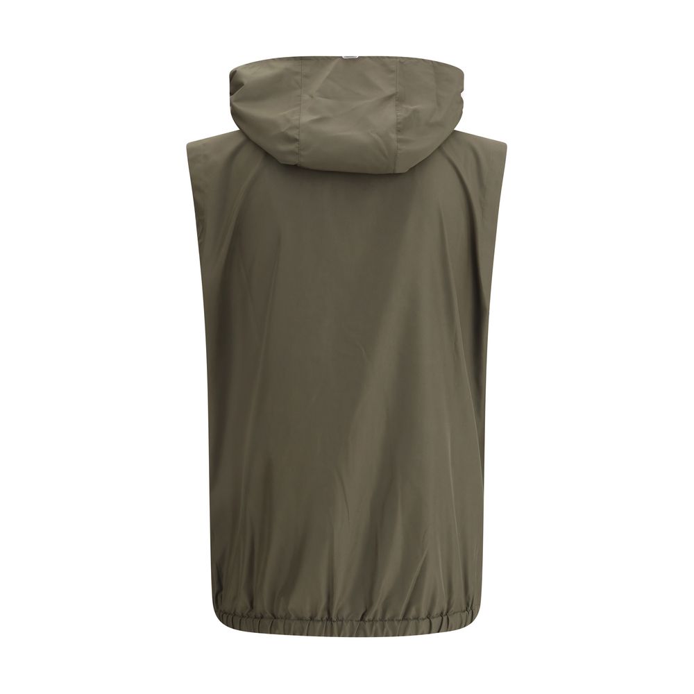 Front view with bag zipped and handles upright.