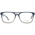 Ted Baker Green Men Glasses Frame in plastic, full-rim aviator style with demo lenses and spring hinge, size 56-16-145.