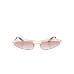 The Attico Norma sunglasses with gold-tone frames, UV-protective lenses, nose pads, and logo-engraved arm.
