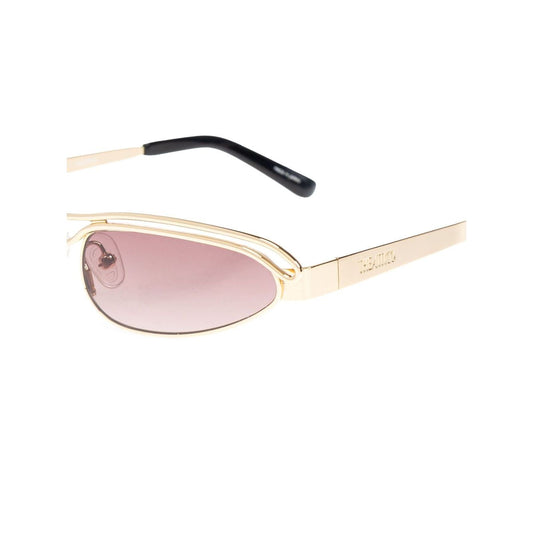 The Attico Norma sunglasses with gold-tone UV-protective lenses and logo-engraved arms.