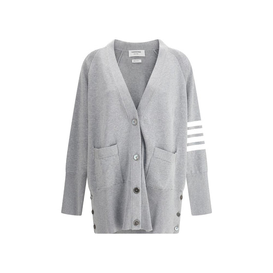 Thom Browne Gray Cotton Cardigan