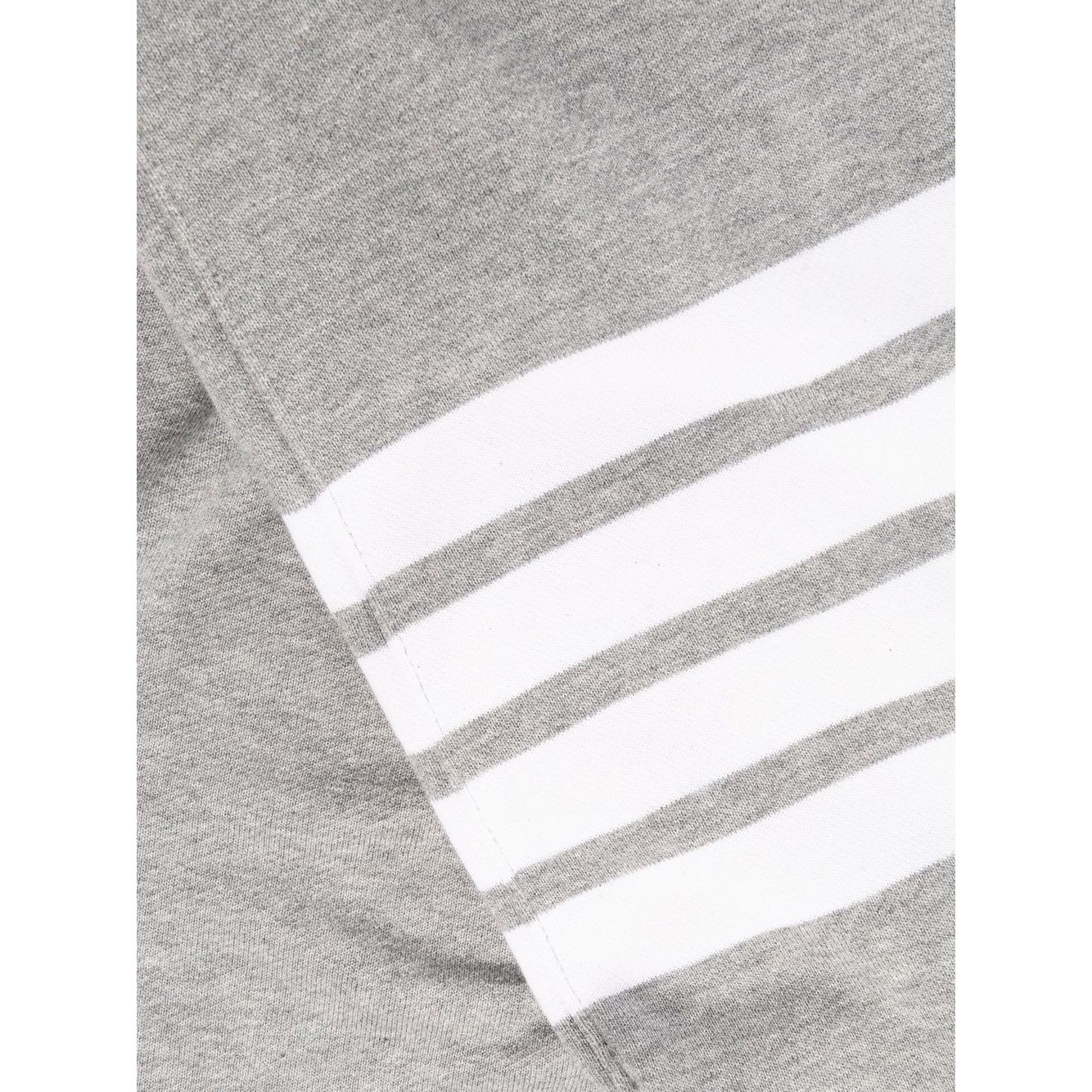 Thom Browne Trousers Grey with signature 4-Bar stripe in cotton fabric detail