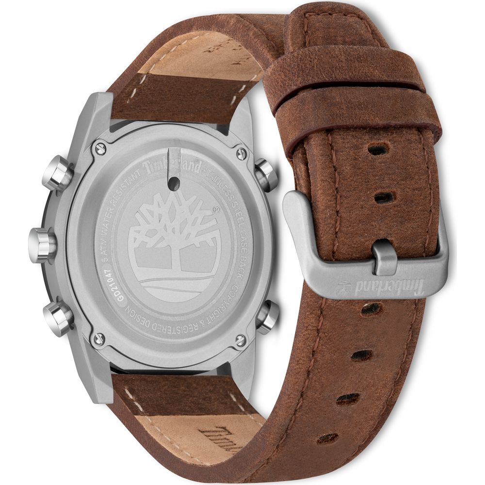 Timberland Brown Leather Digital Watch