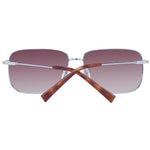 Timberland Gray Men Sunglass with gunmetal frame and polarized gradient brown lenses.