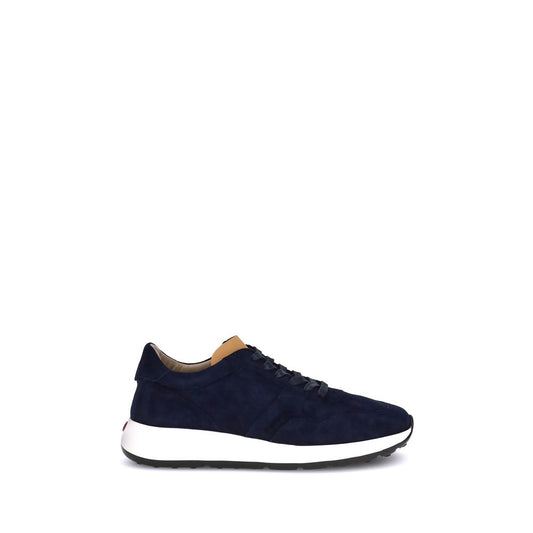 Tod's Blue Calf Leather Bos Taurus Low Top Sneakers Tod's