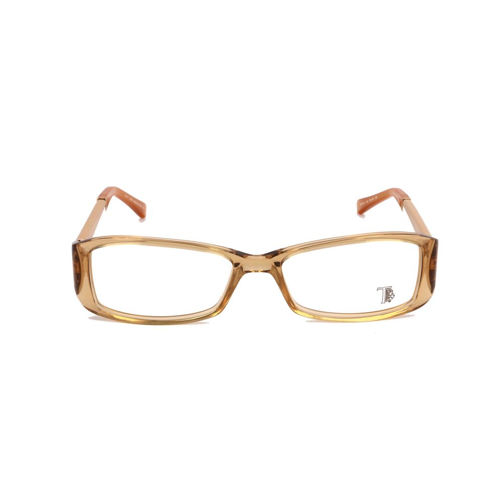Front view of Tod's Yellow Acetate Frames TO5011041 with measurements 53/16/135 mm. Stylish women's glasses in yellow acetate material.