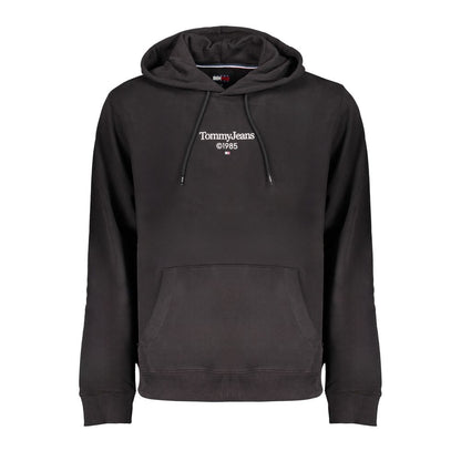 Tommy Hilfiger Black Cotton Men's Sweatshirt Hoodie