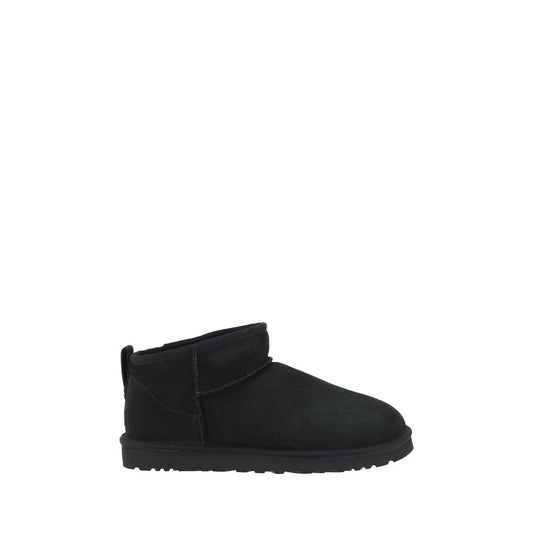 UGG Black Goatskin Ankle Boots UGG