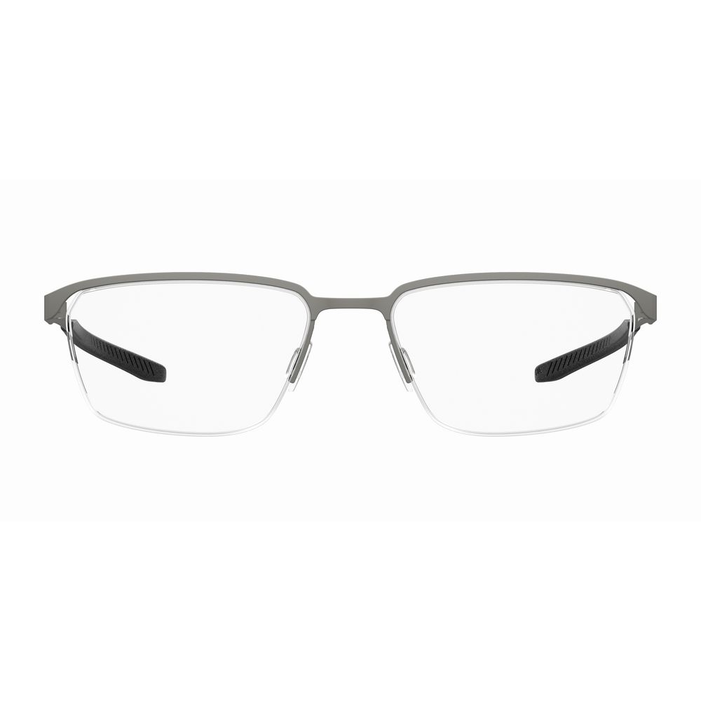Under Armour Gray Metal Frames, UA5051 model, glasses for men with 56/17/140 mm dimensions in grey metal material.