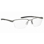Under Armour Gray Metal Frames men's glasses UA5051GR80F71 in grey metal with 56/17/140mm lens, bridge, temple measurements.